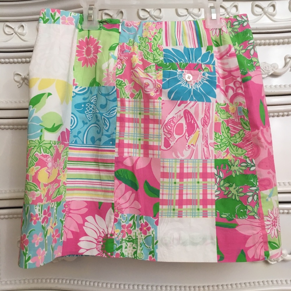 LILLY PULITZER graphic skirt w/ pocket 4